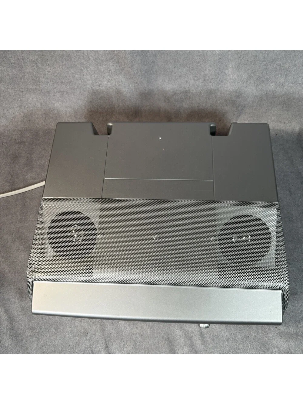 Sony ICF-CD543RM AM/FM Clock Radio CD Player Mega Bass Silver WORKS